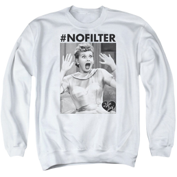 I Love Lucy No Filter - Men's Crewneck Sweatshirt Men's Crewneck Sweatshirt I Love Lucy   