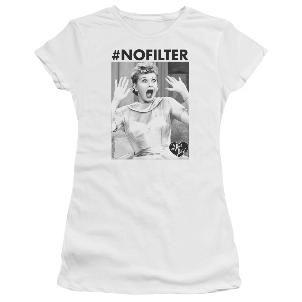 I Love Lucy No Filter Juniors T-Shirt Juniors T-Shirt I Love Lucy   
