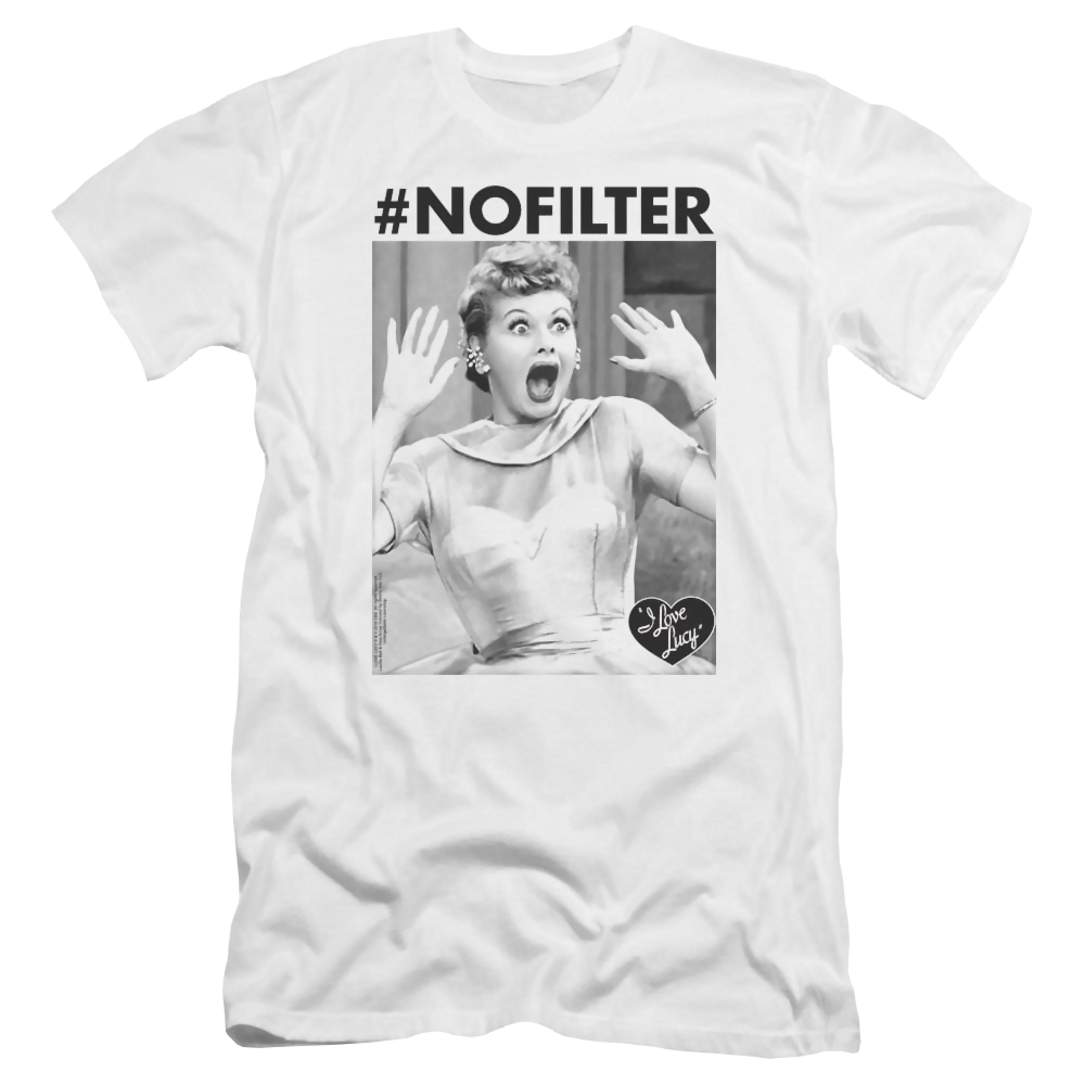 I Love Lucy No Filter Men's Premium Slim Fit T-Shirt Men's Premium Slim Fit T-Shirt I Love Lucy   