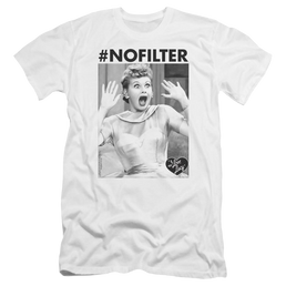 I Love Lucy No Filter Men's Premium Slim Fit T-Shirt Men's Premium Slim Fit T-Shirt I Love Lucy   