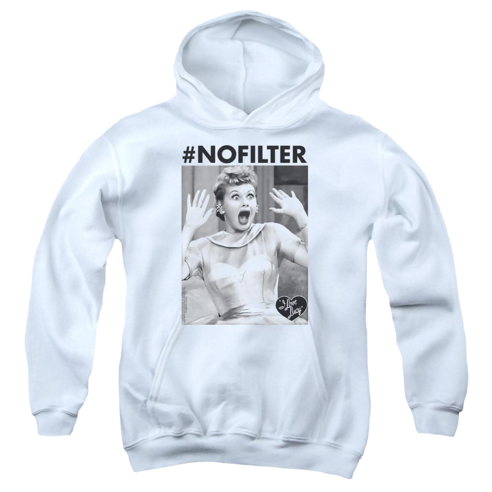 I Love Lucy No Filter Youth Hoodie (Ages 8-12) Youth Hoodie (Ages 8-12) I Love Lucy   