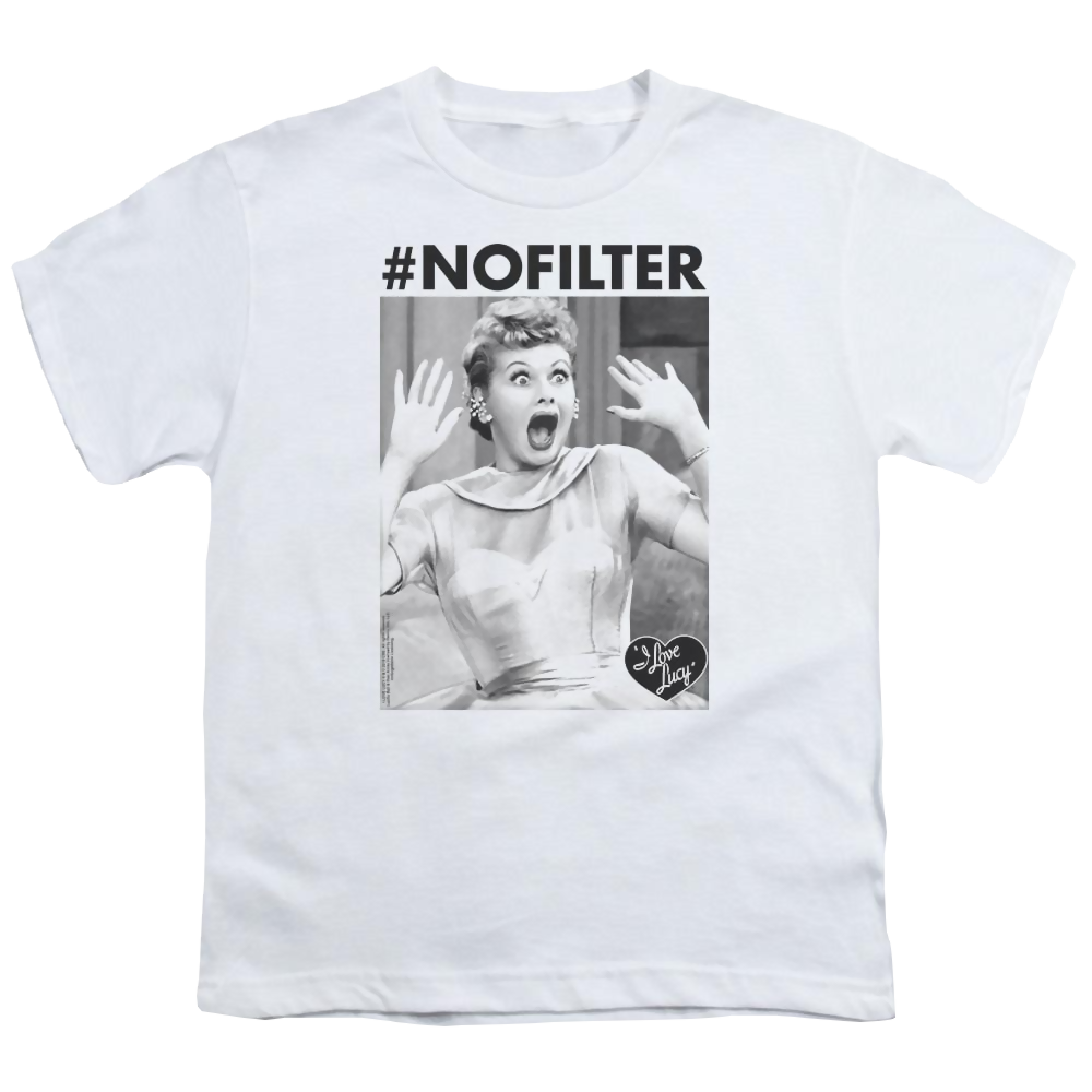I Love Lucy No Filter Youth T-Shirt (Ages 8-12) Youth T-Shirt (Ages 8-12) I Love Lucy   