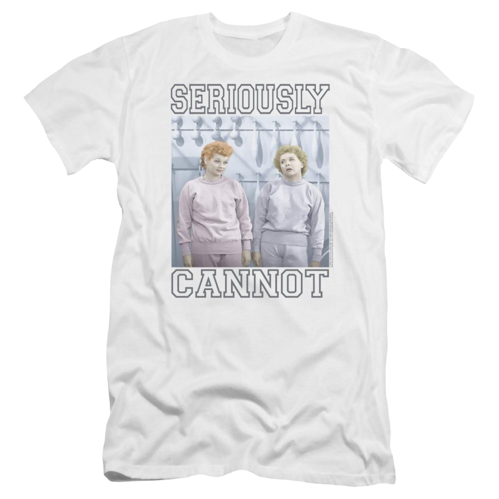 I Love Lucy Seriously Cannot Men's Premium Slim Fit T-Shirt Men's Premium Slim Fit T-Shirt I Love Lucy   