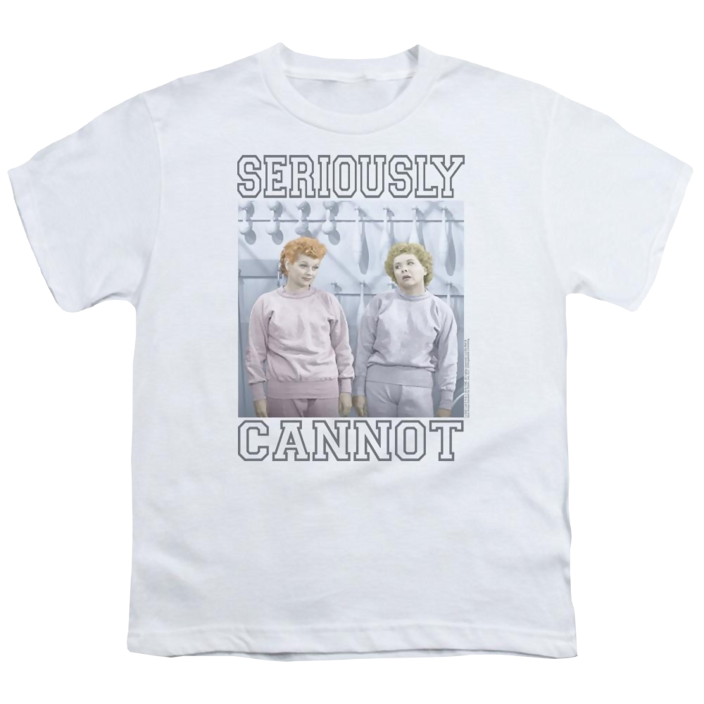 I Love Lucy Seriously Cannot Youth T-Shirt (Ages 8-12) Youth T-Shirt (Ages 8-12) I Love Lucy   