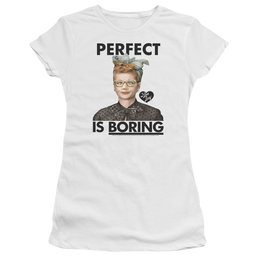 I Love Lucy Perfect Is Boring Juniors T-Shirt Juniors T-Shirt I Love Lucy   