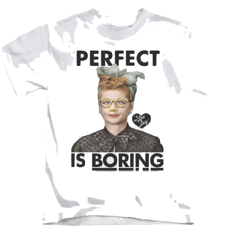 I Love Lucy Perfect Is Boring Kid's T-Shirt (Ages 4-7) Kid's T-Shirt (Ages 4-7) I Love Lucy   