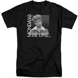 I Love Lucy Mondays Be Like Men's Tall Fit T-Shirt Men's Tall Fit T-Shirt I Love Lucy   