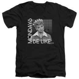 I Love Lucy Mondays Be Like Men's V-Neck T-Shirt Men's V-Neck T-Shirt I Love Lucy   