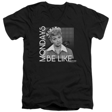 I Love Lucy Mondays Be Like Men's V-Neck T-Shirt Men's V-Neck T-Shirt I Love Lucy   