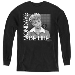 I Love Lucy Mondays Be Like - Youth Long Sleeve T-Shirt Youth Long Sleeve T-Shirt I Love Lucy   