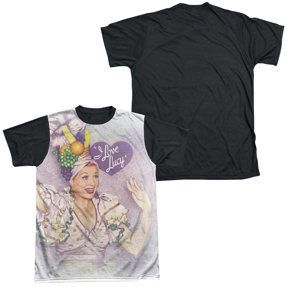 I Love Lucy Rumba Dance Men's Black Back T-Shirt Men's Black Back T-Shirt I Love Lucy   