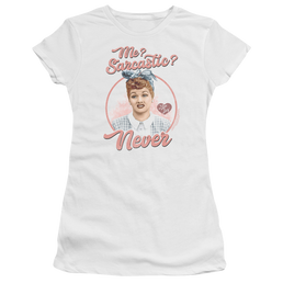 I Love Lucy Sarcastic Juniors T-Shirt Juniors T-Shirt I Love Lucy   