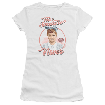 I Love Lucy Sarcastic Juniors T-Shirt Juniors T-Shirt I Love Lucy   