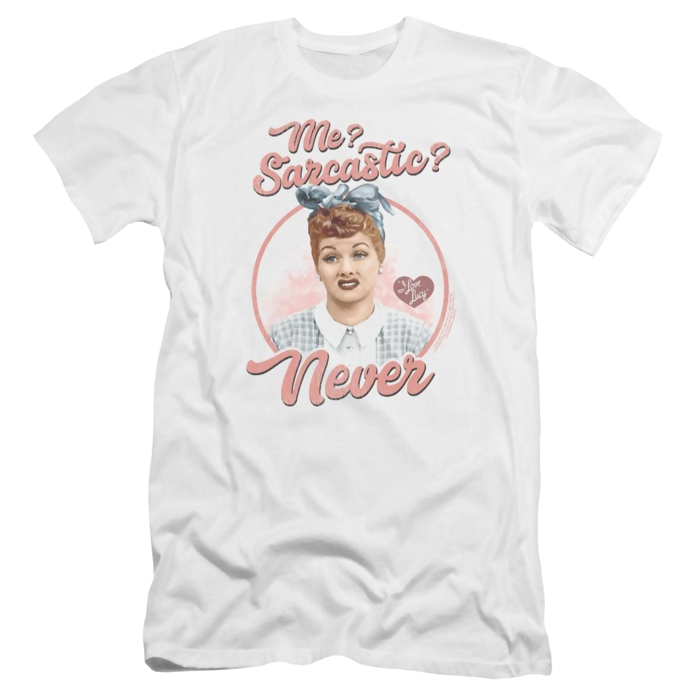 I Love Lucy Sarcastic Men's Premium Slim Fit T-Shirt Men's Premium Slim Fit T-Shirt I Love Lucy   
