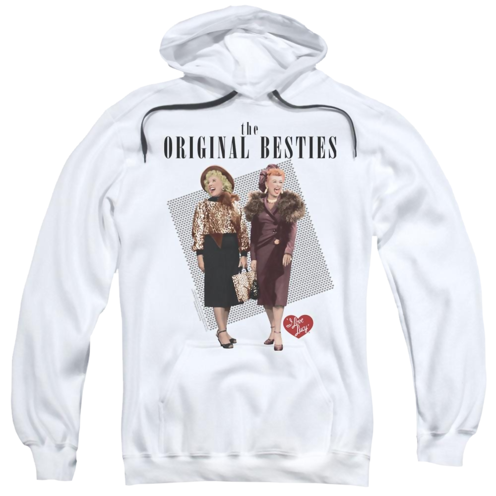 I Love Lucy Original Bestie Pullover Hoodie Pullover Hoodie I Love Lucy   