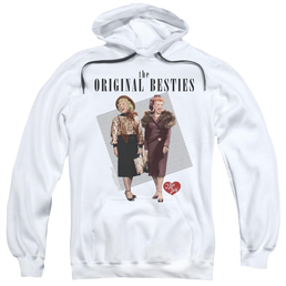I Love Lucy Original Bestie Pullover Hoodie Pullover Hoodie I Love Lucy   