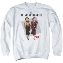 I Love Lucy Original Bestie Men's Crewneck Sweatshirt Men's Crewneck Sweatshirt I Love Lucy   