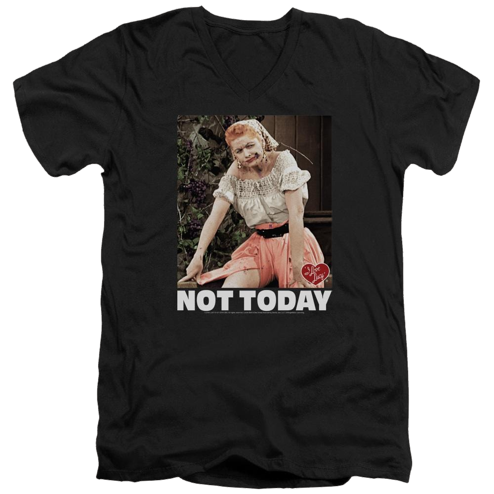 I Love Lucy Not Today - Men's V-Neck T-Shirt Men's V-Neck T-Shirt I Love Lucy   