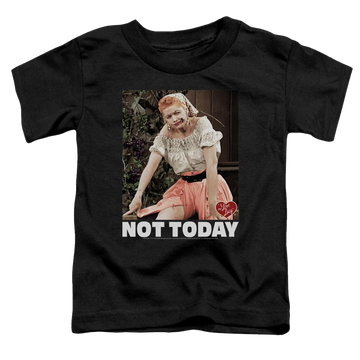 Black toddler t-shirt with I Love Lucy Not Today graphic