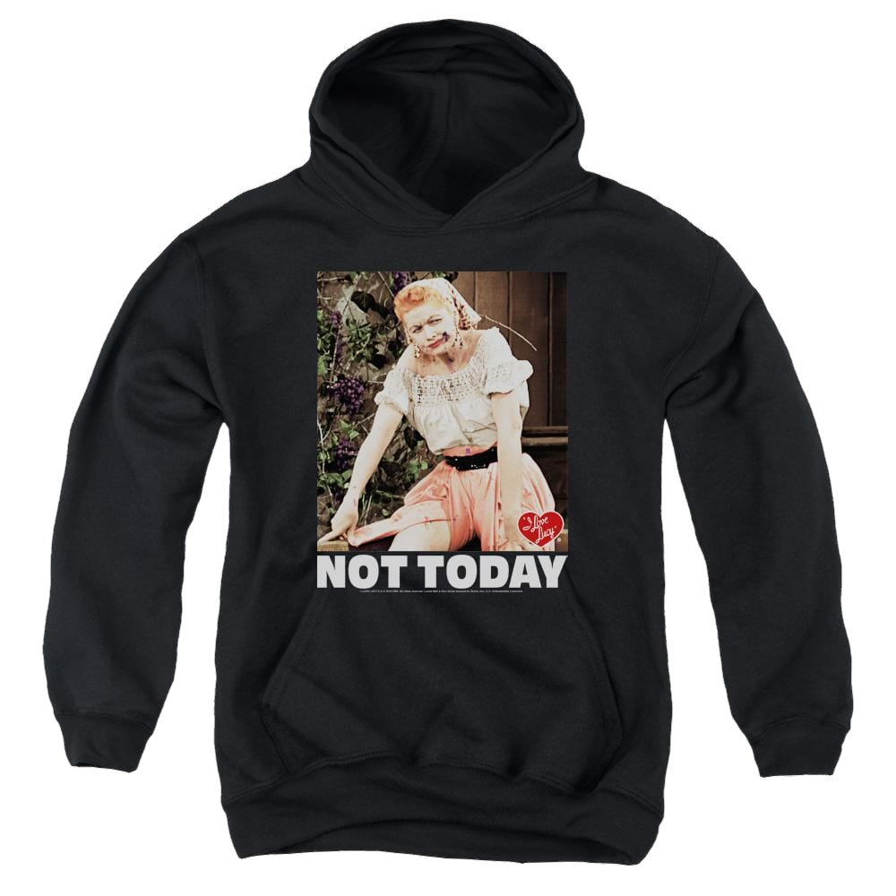I Love Lucy Not Today - Youth Hoodie Youth Hoodie (Ages 8-12) I Love Lucy   