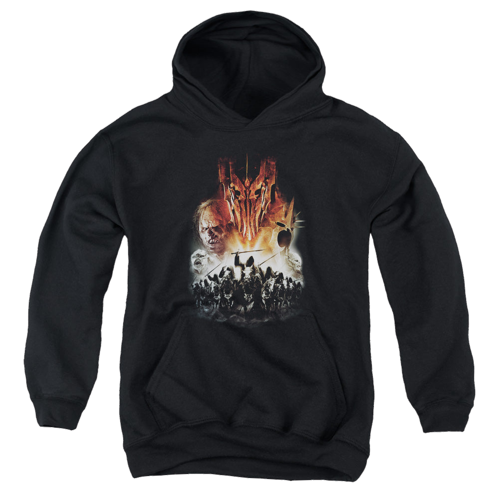 Lord of the Rings Trilogy, The Evil Rising - Youth Hoodie Youth Hoodie (Ages 8-12) Lord Of The Rings   