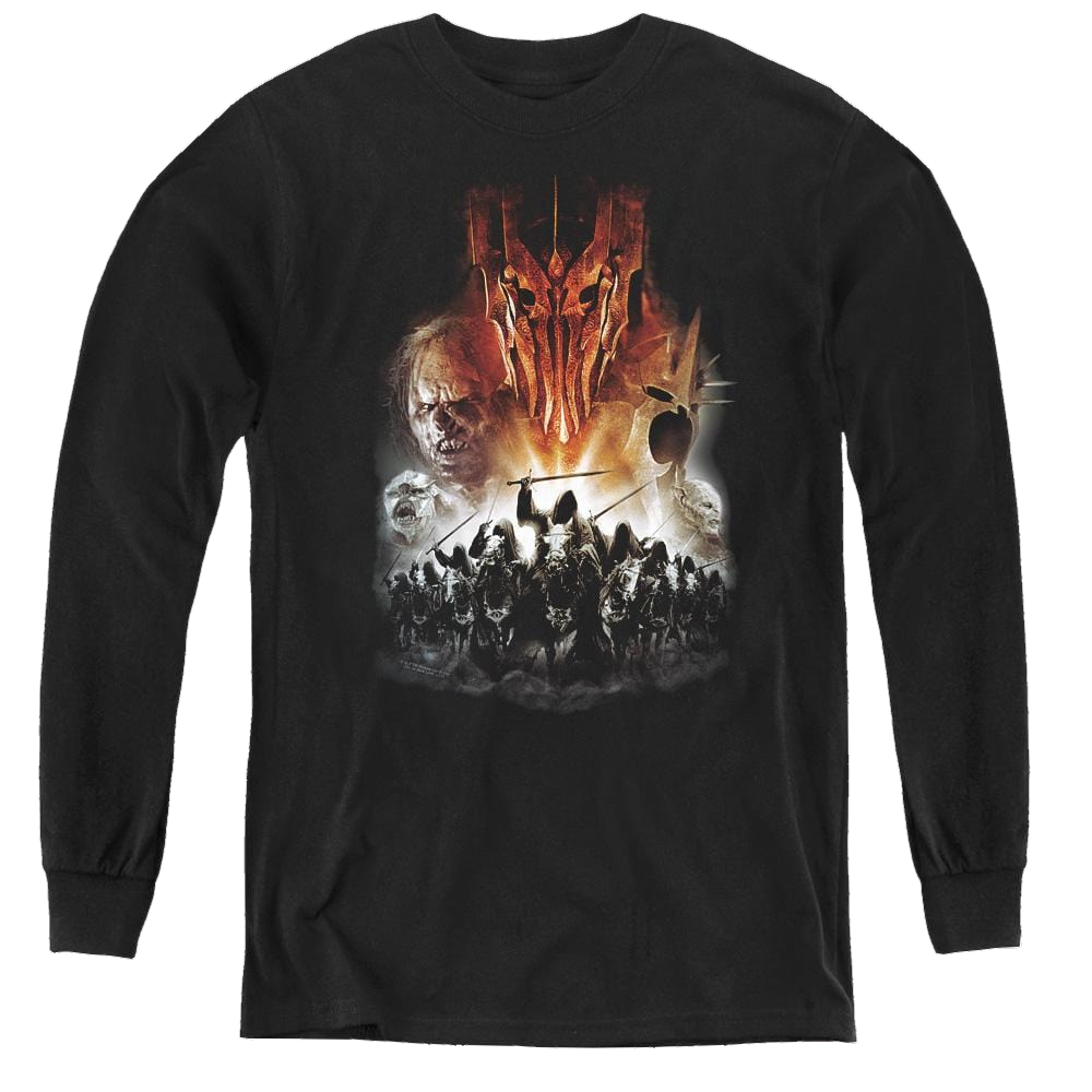 Lord Of The Rings Trilogy, The Evil Rising - Youth Long Sleeve T-Shirt Youth Long Sleeve T-Shirt Lord Of The Rings   