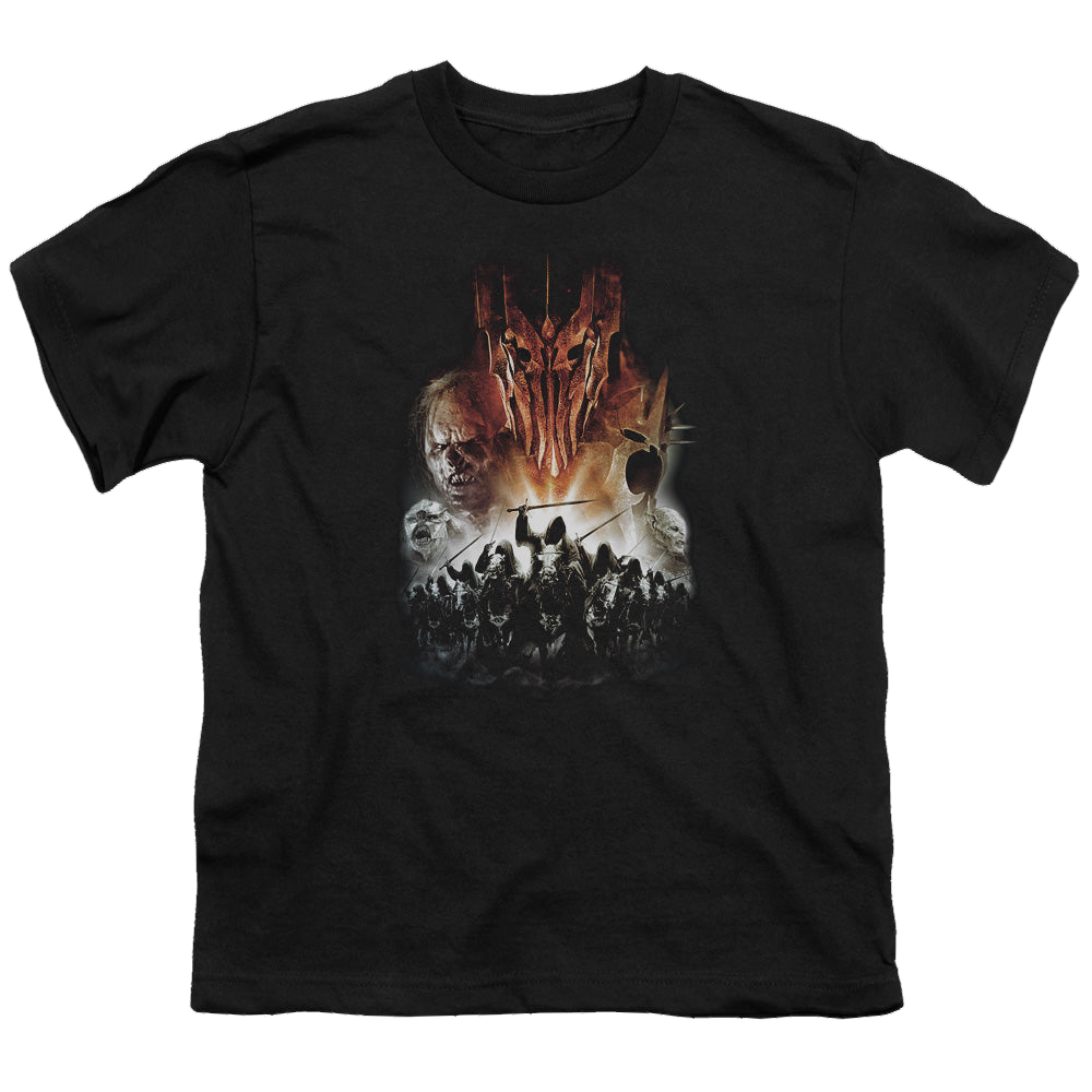 Lord of the Rings Trilogy, The Evil Rising - Youth T-Shirt Youth T-Shirt (Ages 8-12) Lord Of The Rings   
