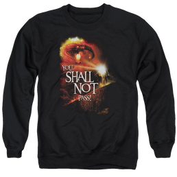 Lord of the Rings You Shall Not Pass Men's Crewneck Sweatshirt Men's Crewneck Sweatshirt Lord Of The Rings   