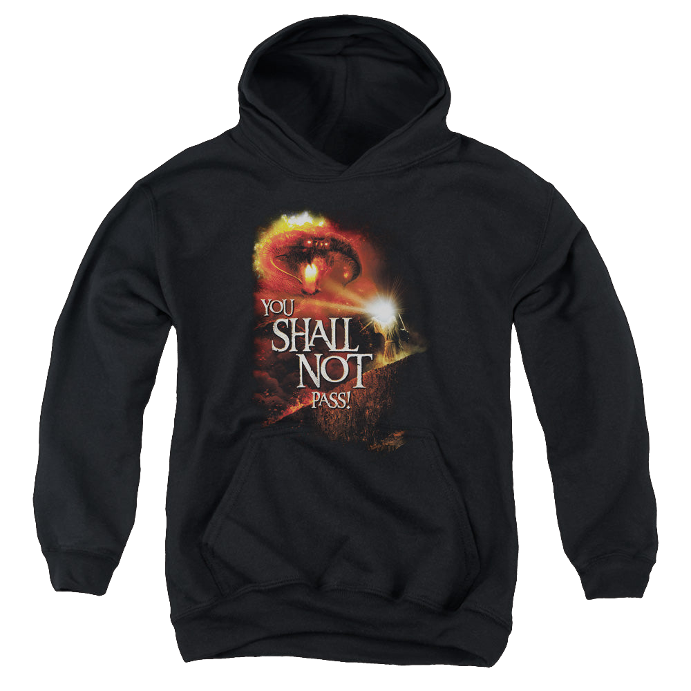 Lord of the Rings Trilogy, The You Shall Not Pass - Youth Hoodie Youth Hoodie (Ages 8-12) Lord Of The Rings   