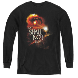 Lord Of The Rings Trilogy, The You Shall Not Pass - Youth Long Sleeve T-Shirt Youth Long Sleeve T-Shirt Lord Of The Rings   