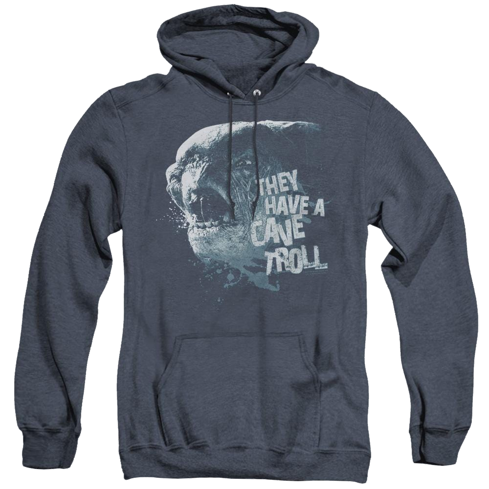 Lord Of The Rings Trilogy, The Cave Troll - Heather Pullover Hoodie Heather Pullover Hoodie Lord Of The Rings   