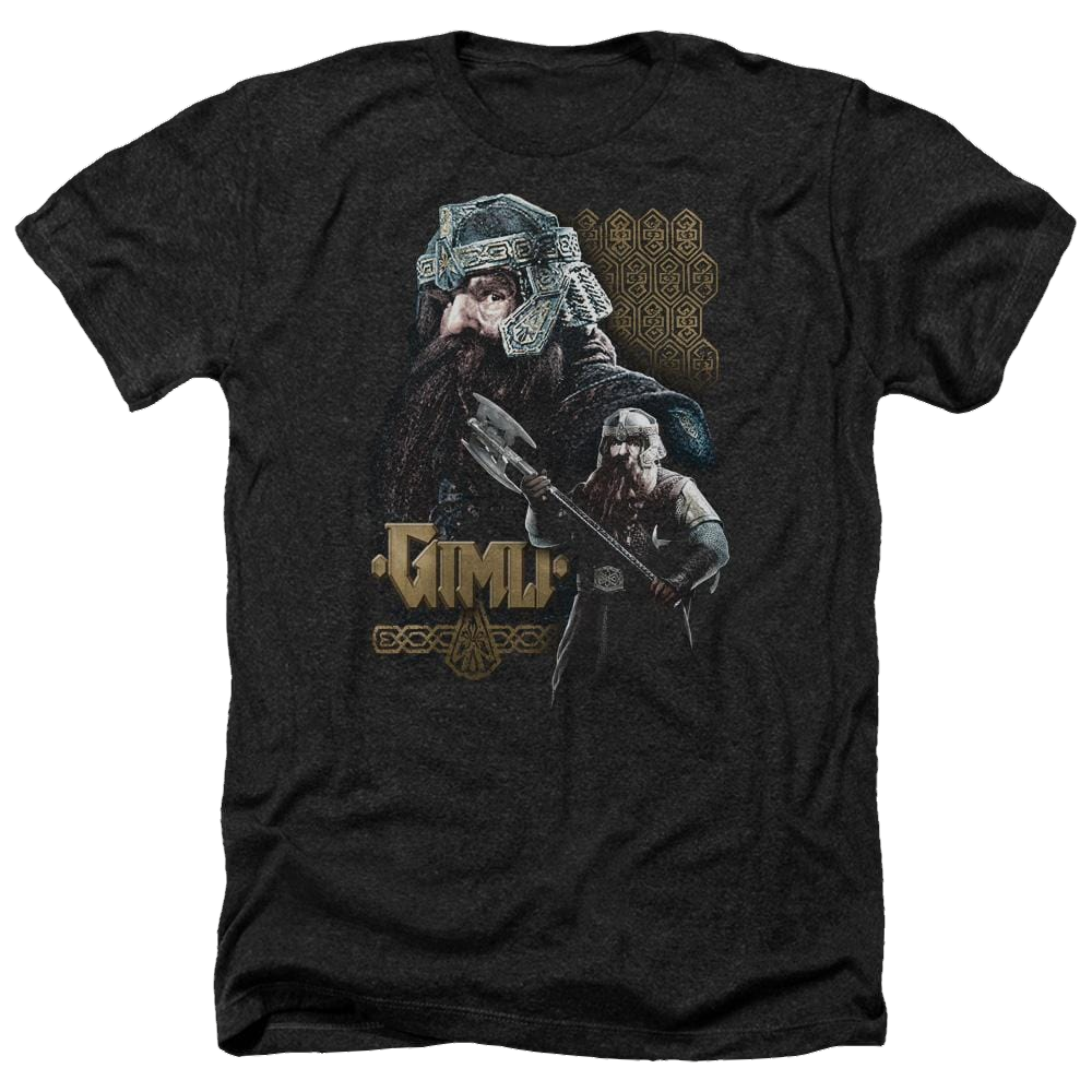 Lord of the Rings Gimli Men's Heather T-Shirt Men's Heather T-Shirt Lord Of The Rings   