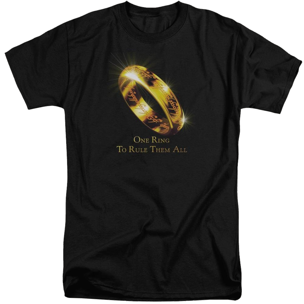 Lord of the Rings One Ring Men's Tall Fit T-Shirt Men's Tall Fit T-Shirt Lord Of The Rings   