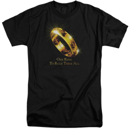 Lord of the Rings One Ring Men's Tall Fit T-Shirt Men's Tall Fit T-Shirt Lord Of The Rings   