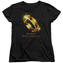 Lord of the Rings One Ring Women's T-Shirt Women's T-Shirt Lord Of The Rings   