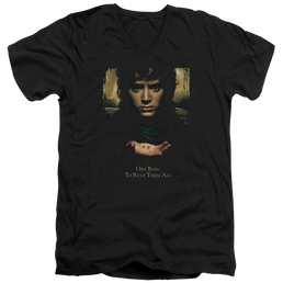 Lord of the Rings Frodo One Ring Men's V-Neck T-Shirt Men's V-Neck T-Shirt Lord Of The Rings   