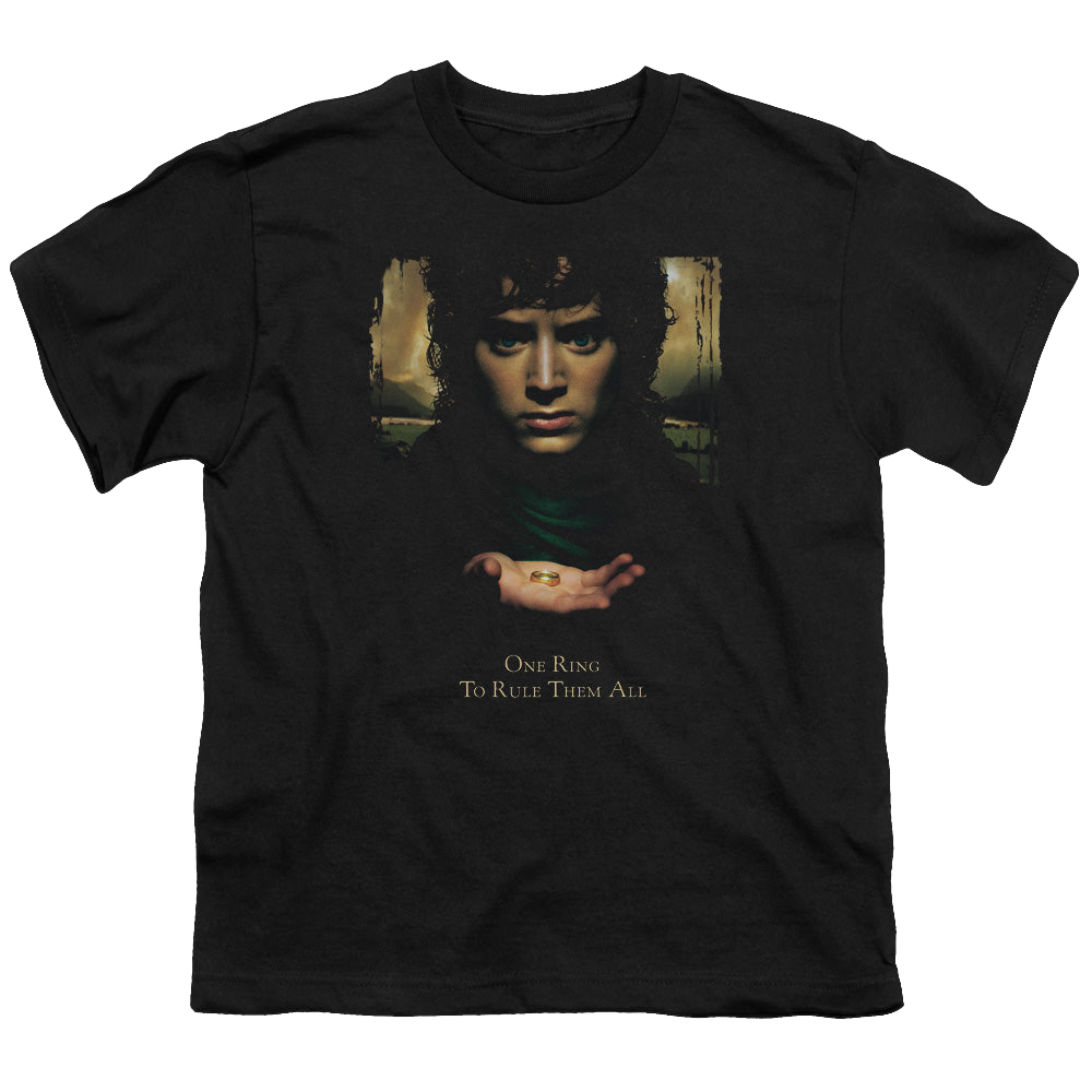 Lord of the Rings Trilogy, The Frodo One Ring - Youth T-Shirt Youth T-Shirt (Ages 8-12) Lord Of The Rings   