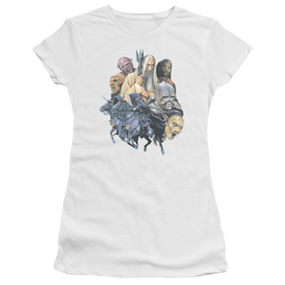 Lord of the Rings Collage Of Evil Juniors T-Shirt Juniors T-Shirt Lord Of The Rings   