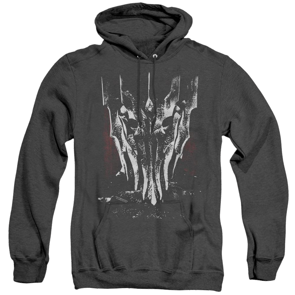 Lord Of The Rings Trilogy, The Big Sauron Head - Heather Pullover Hoodie Heather Pullover Hoodie Lord Of The Rings   