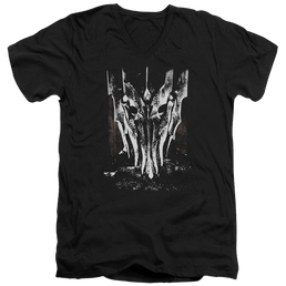 Lord of the Rings Big Sauron Head Men's V-Neck T-Shirt Men's V-Neck T-Shirt Lord Of The Rings   