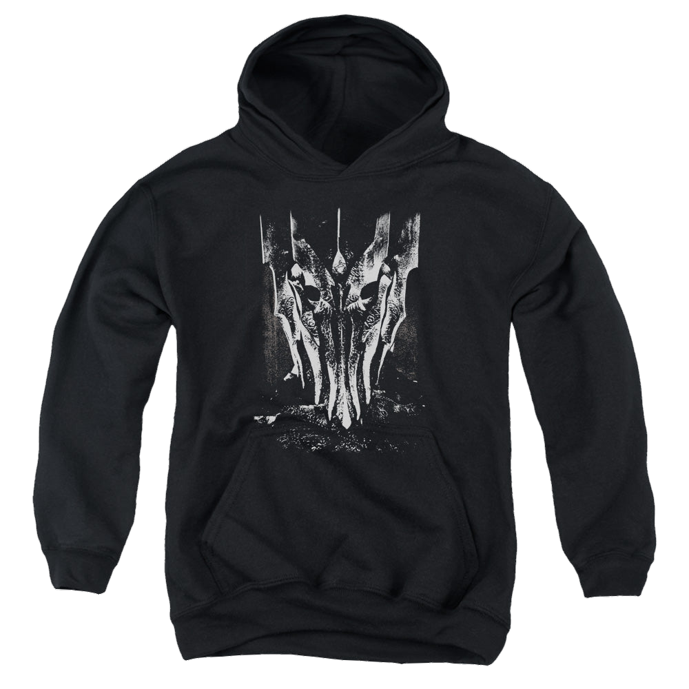 Lord of the Rings Trilogy, The Big Sauron Head - Youth Hoodie Youth Hoodie (Ages 8-12) Lord Of The Rings   