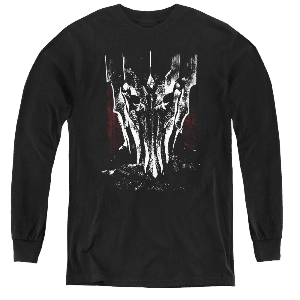 Lord Of The Rings Trilogy, The Big Sauron Head - Youth Long Sleeve T-Shirt Youth Long Sleeve T-Shirt Lord Of The Rings   