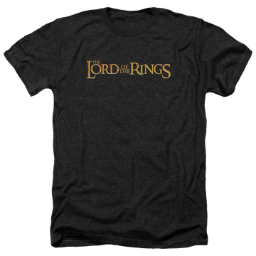 Charcoal men's heather t-shirt with Lord of the Rings Lotr Logo graphic