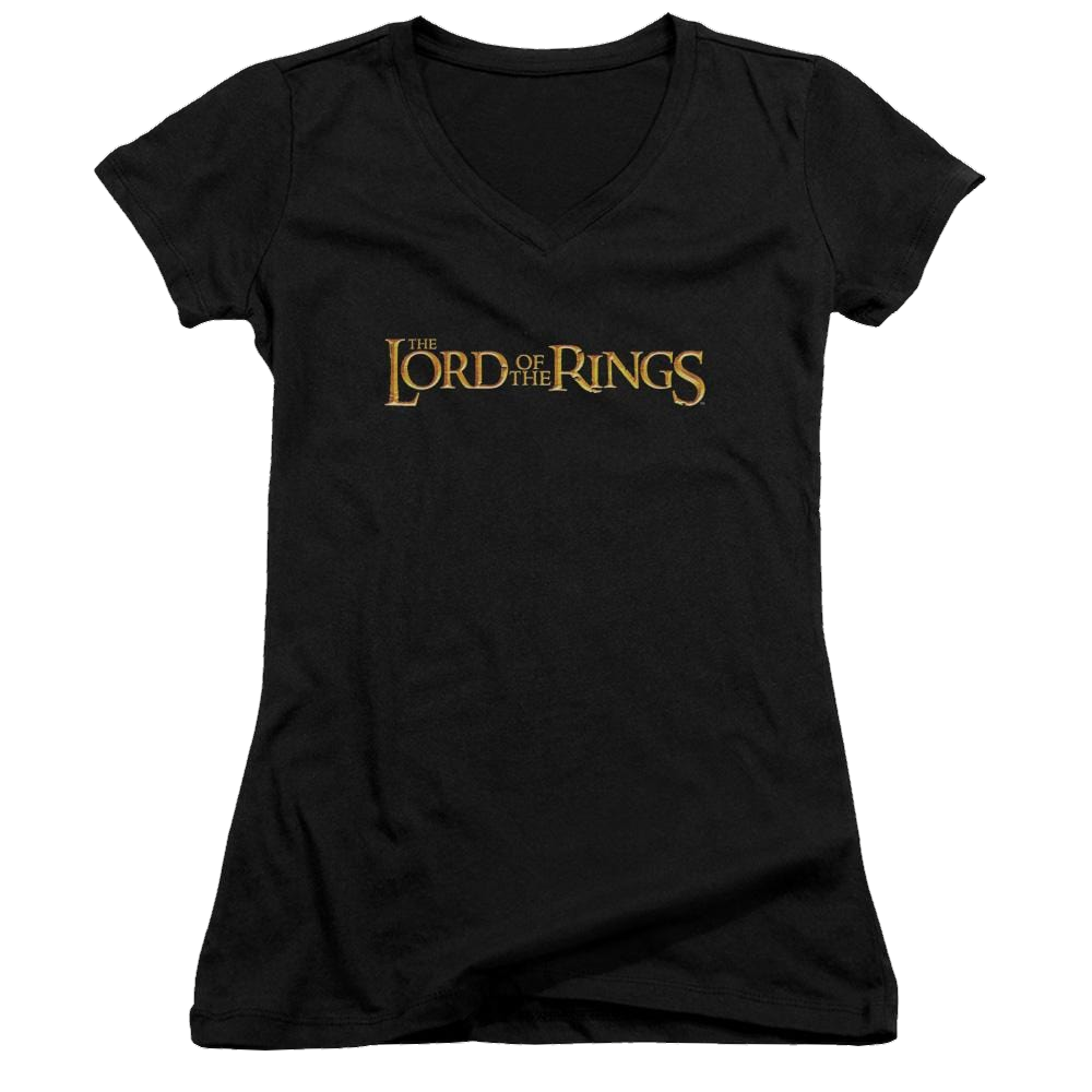 Lord of the Rings Lotr Logo Juniors V-Neck T-Shirt Juniors V-Neck T-Shirt Lord Of The Rings   