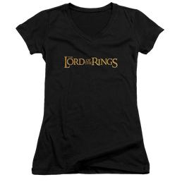 Lord of the Rings Lotr Logo Juniors V-Neck T-Shirt Juniors V-Neck T-Shirt Lord Of The Rings   