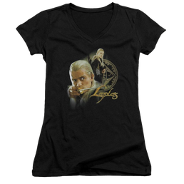 Lord of the Rings Legolas Juniors V-Neck T-Shirt Juniors V-Neck T-Shirt Lord Of The Rings   