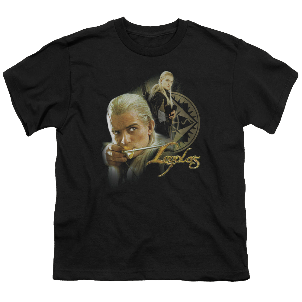 Lord of the Rings Trilogy, The Legolas - Youth T-Shirt Youth T-Shirt (Ages 8-12) Lord Of The Rings   