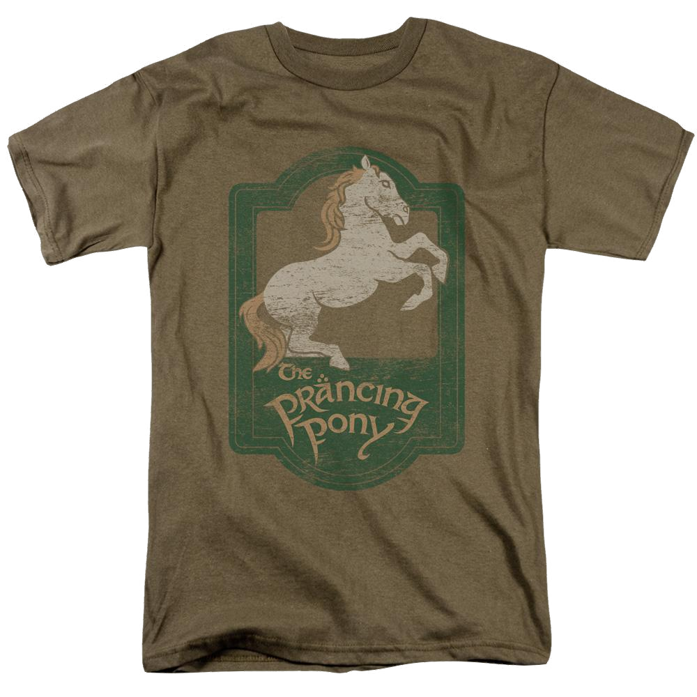 Lord Of The Rings Trilogy, The Prancing Pony Sign - Men's Regular Fit T-Shirt Men's Regular Fit T-Shirt Lord Of The Rings   