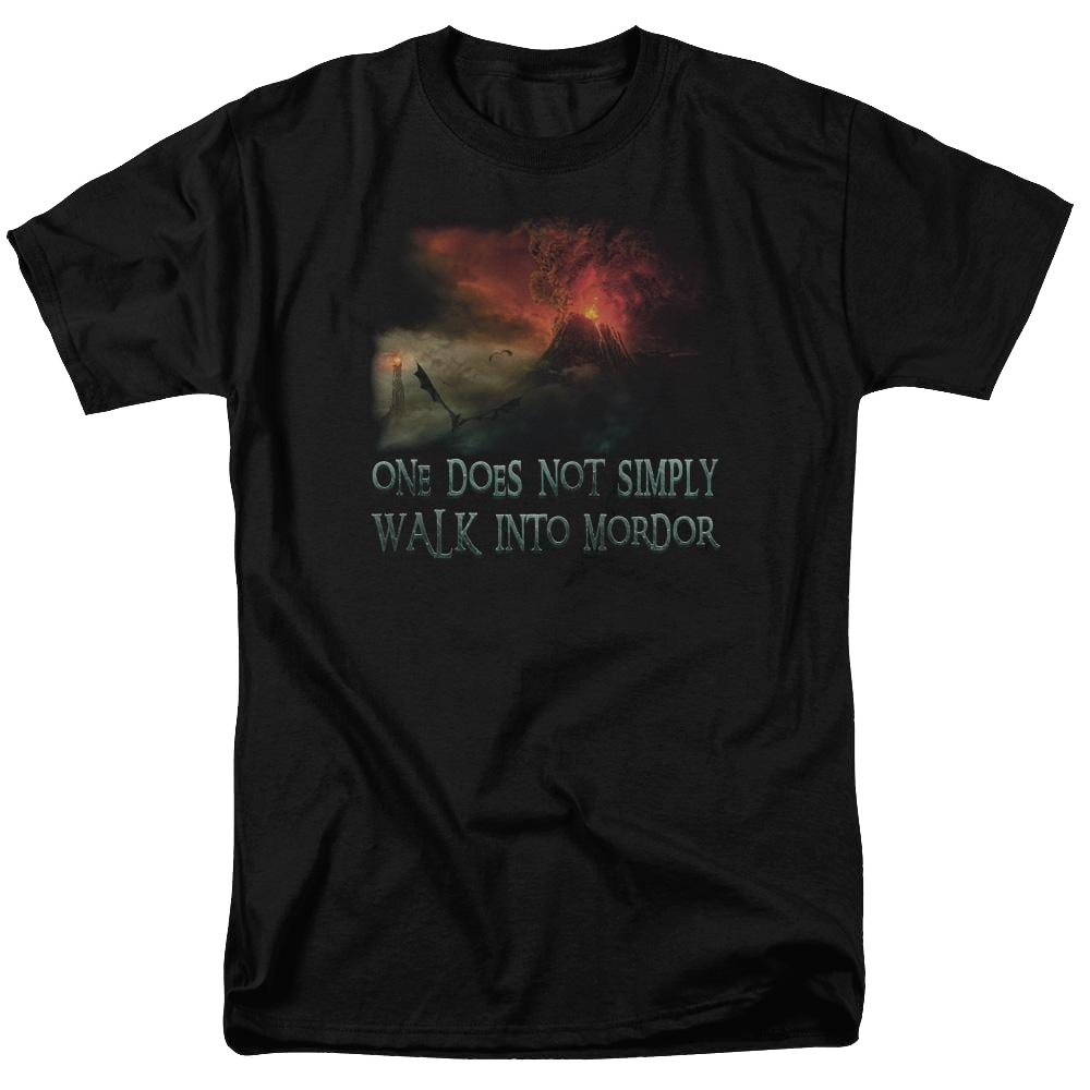 Lord of the Rings Walk In Mordor Men's Regular Fit T-Shirt Men's Regular Fit T-Shirt Lord Of The Rings   