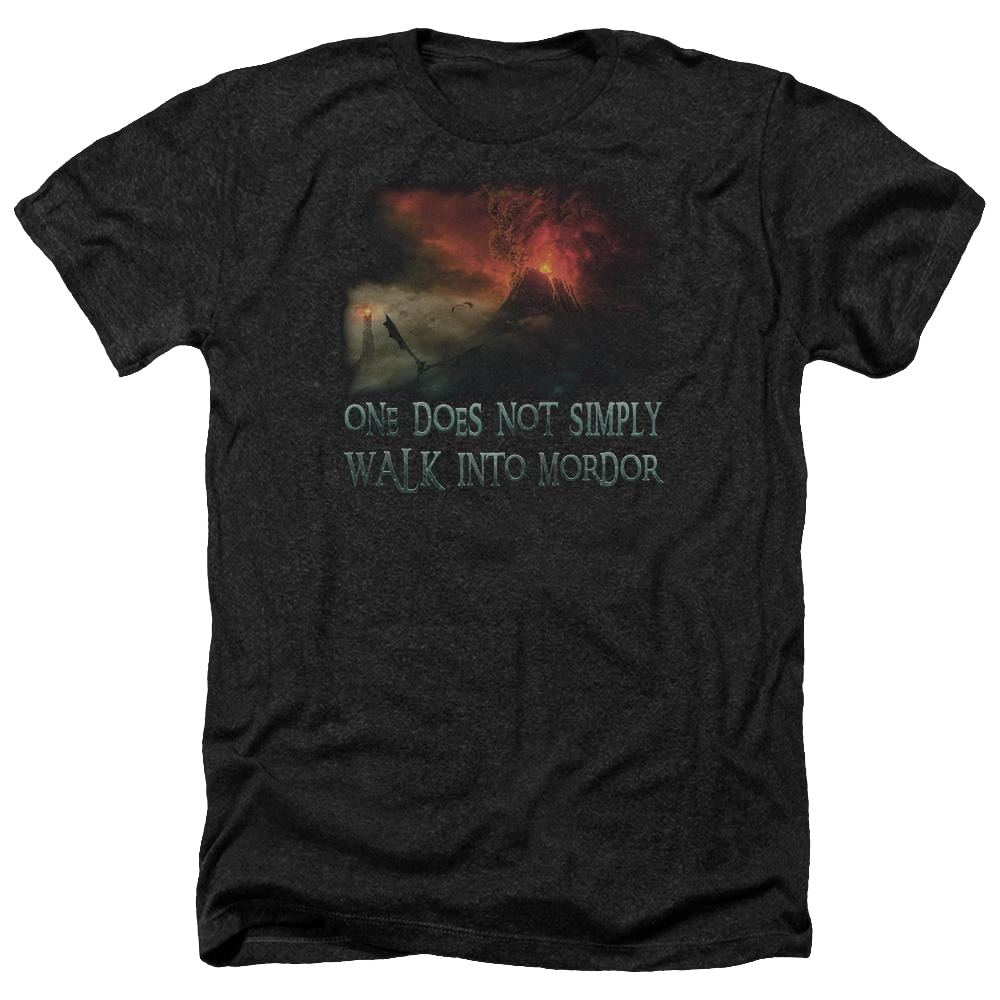 Lord of the Rings Walk In Mordor Men's Heather T-Shirt Men's Heather T-Shirt Lord Of The Rings   